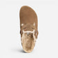 Boston Men's Dark Tea Suede Leather Shearling Regular