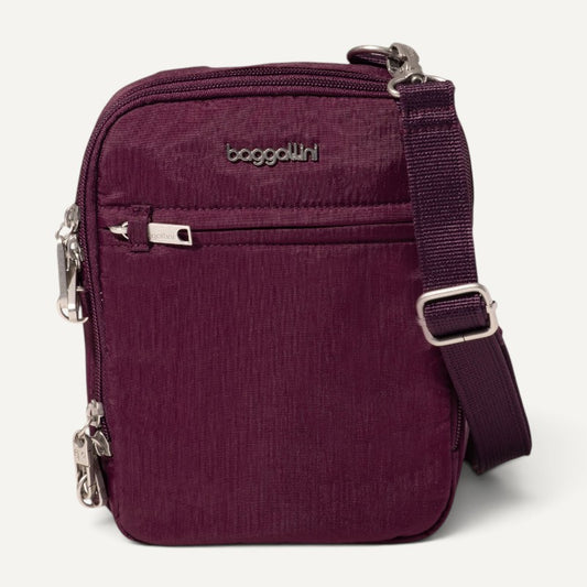 Securtex Anti-Theft Mini Everything Crossbody Mulberry