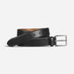 Feathered Edge Dress Belt Black