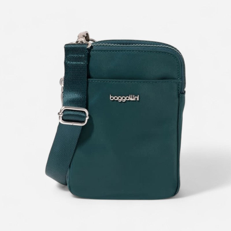 Modern Take Two RFID Crossbody Emerald Twill