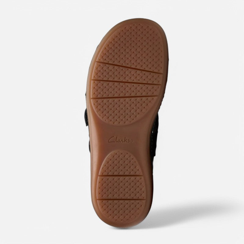 Cecily Slide Black Leather