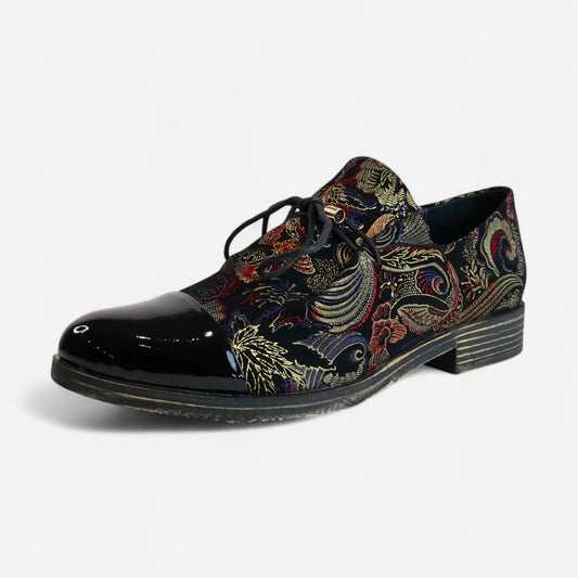 Kotty Black Regal Print/Patent