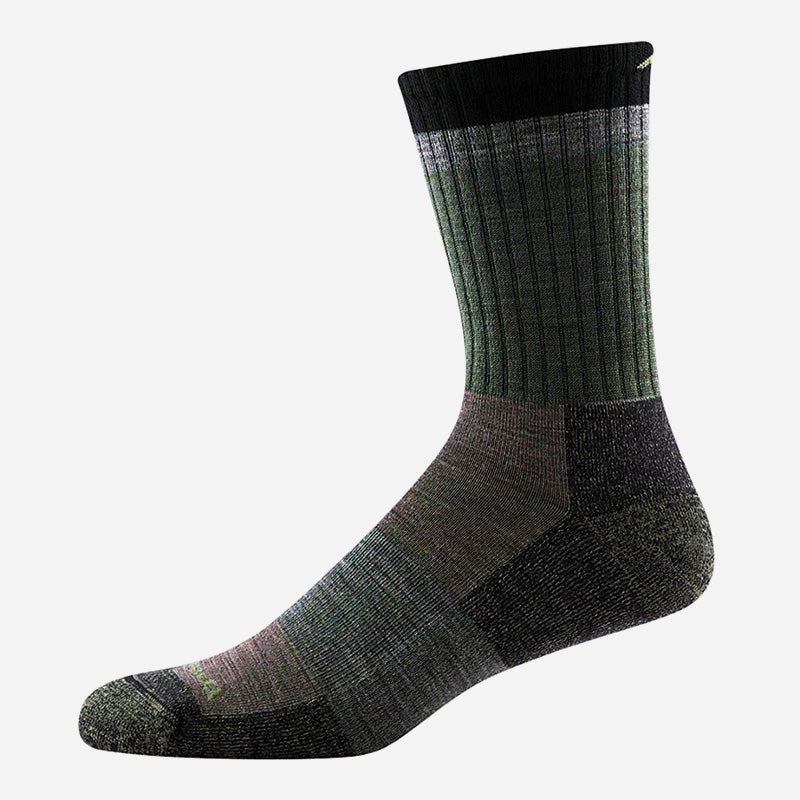 Men's Heady Stripe Micro Crew With Light Cushion Ash