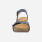 Tricia Blue Milled Burnished